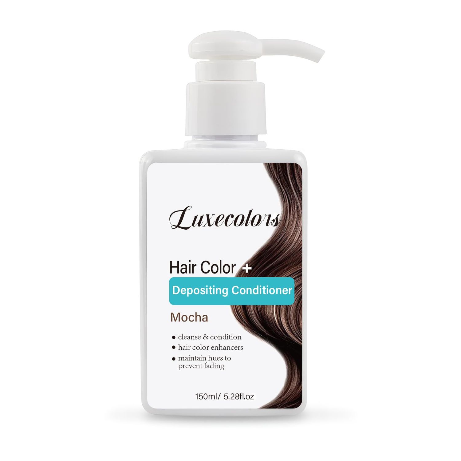 Depositing Hair Mask, Hair Refreshing Conditioner, Non-foaming, Cruelty-free 5.28 fl.oz (Mocha)