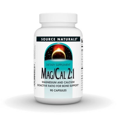 Source Naturals MagCal 2:1, Magnesium and Calcium Supplement - 90 Capsules