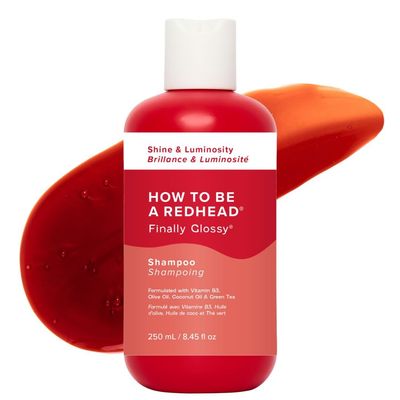 How to be a Redhead Finally Glossy Shine Luminosity Shampoo for Redheads, Hair Care for Redheads, Vegan Cruelty-Free, As Seen On Shark Tank