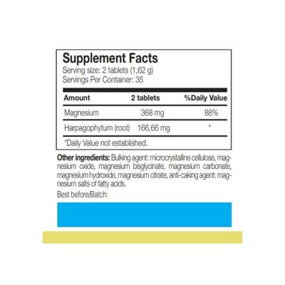 Total Magnesium 5 with Harpago 70 Tablets by Ana Maria Lajusticia - Gluten Free and Vegan Friendly