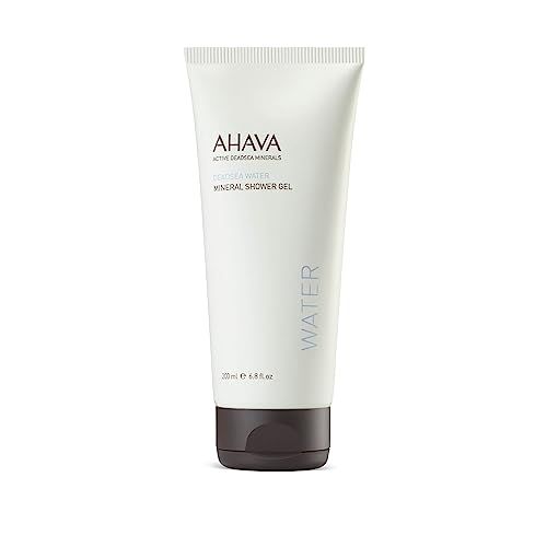AHAVA Dead Sea Water Mineral Shower Gel, Original - Refreshes Relaxes, Washes Away Dirts Impurities, Enriched with Exclusive Mineral Blend of Dead Sea, Osmoter Zinc, 6.8 Fl.Oz