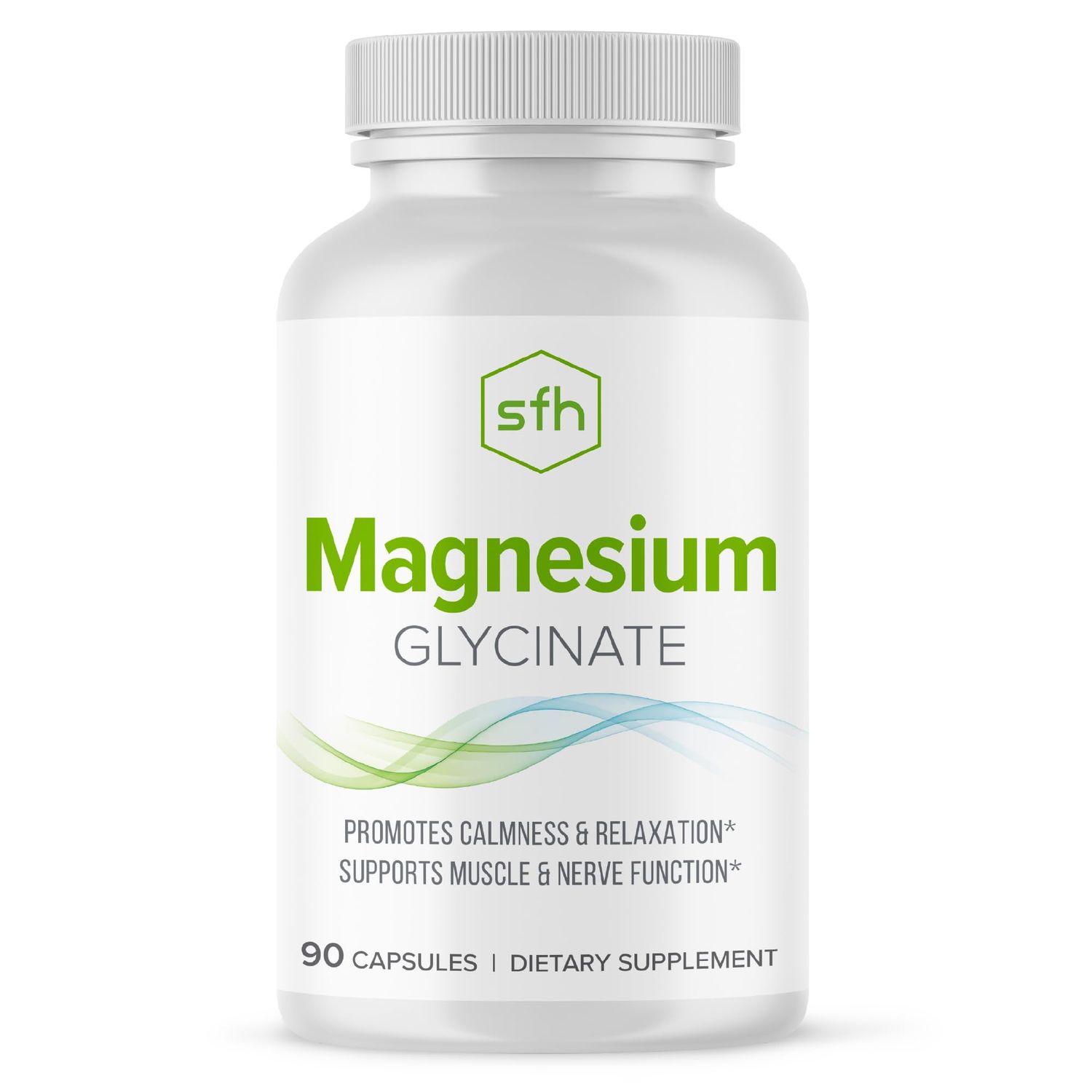 SFH Magnesium Glycinate 183mg - Highly Absorbable for Relaxation, Sleep Recovery, Gentle on Stomach, Easy-to-Swallow Capsules, 45-Day Supply
