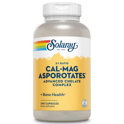 Solaray Calcium and Magnesium Asporotate Capsules 240 Count
