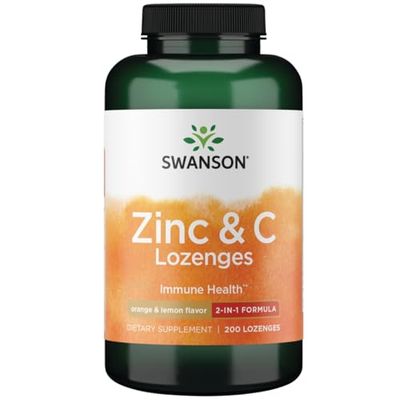 Swanson Zinc Vitamin C Lozenges 25100 Milligrams 200 Lozenges