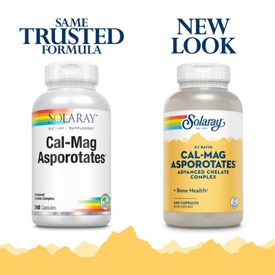 Solaray Calcium and Magnesium Asporotate Capsules 240 Count