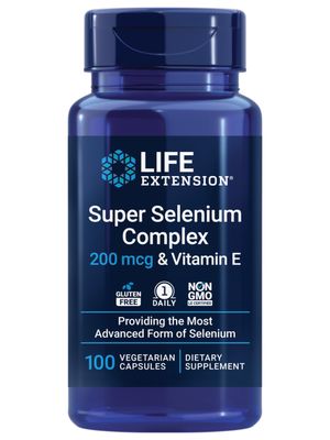 Life Extension Super Selenium Complex with Vitamin E - Cellular Health Longevity Support - Gluten-Free, Non-GMO, Vegetarian -100 Capsules(Pack of 1)