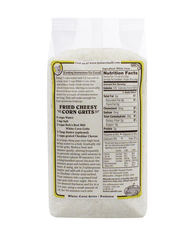 Bob's Red Mill White Corn GritsPolenta, 24 Ounce, Pack of 1