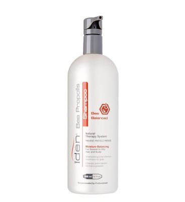 IDEN Bee Propolis Bee Balanced Shampoo, For Normal to Oily Hair, Gently Cleanses Buildup, Jojoba Apricot Kernel Oils, 32 fl.oz