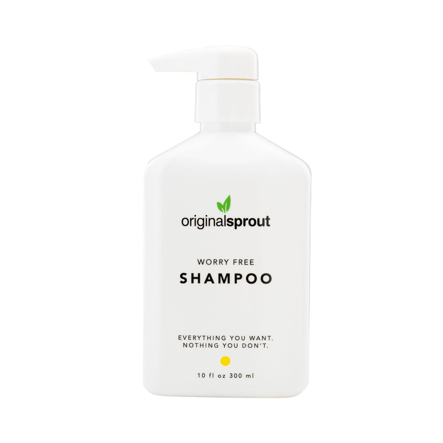 Original Sprout Worry Free Shampoo for All Hair Types, Vegan Shampoo, 10 oz. Bottle