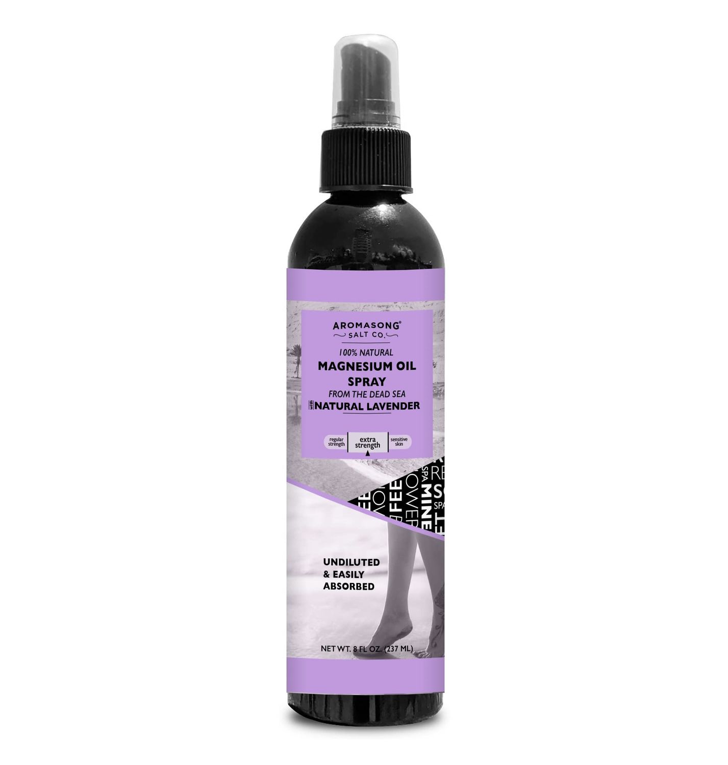 Extra Strength Ultra Pure Magnesium Spray with 100 Natural Lavender 8 OZ