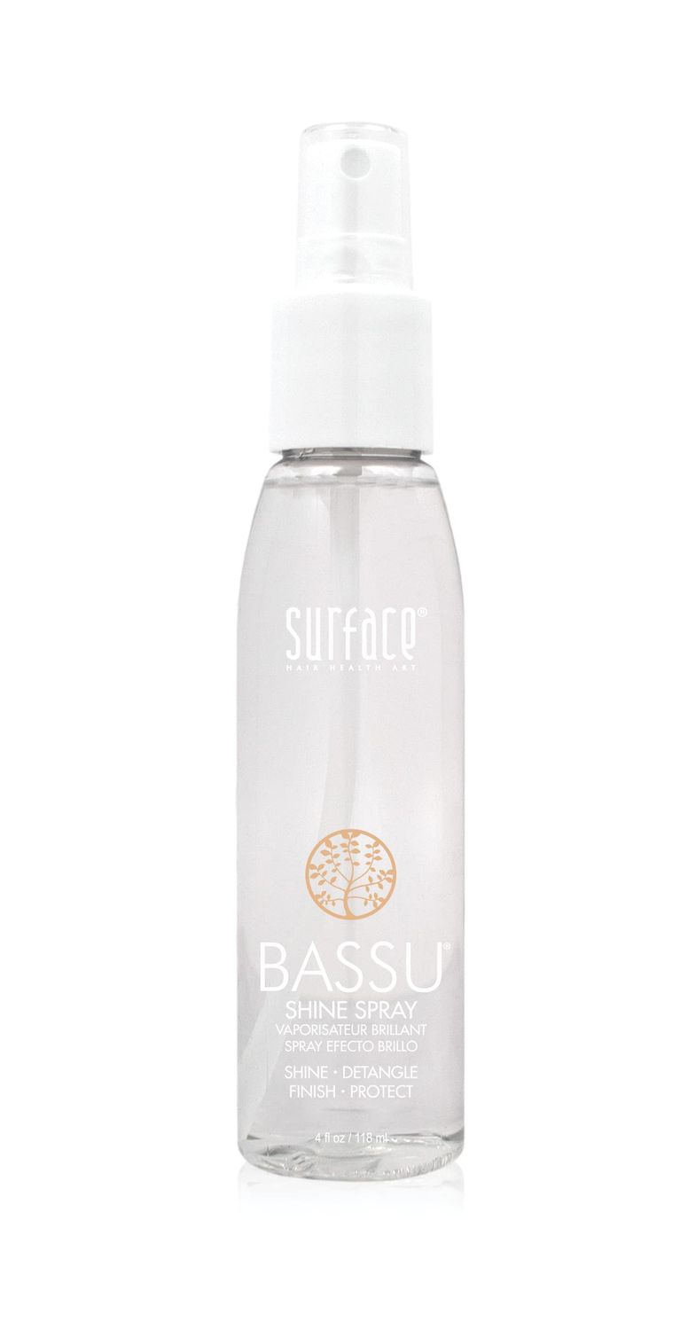 Surface Hair - Bassu Leave In Shine Spray -Shines, Detaingles, Protects Softens- 4 fl oz
