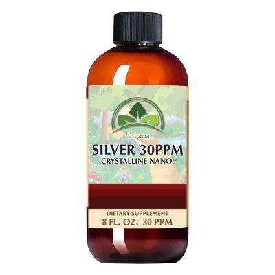 Organa Crystalline Colloidal Silver - 30 PPM - 8 oz Bottle