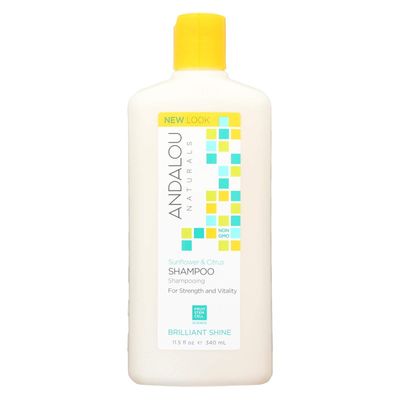 Andalou Naturals Sunflower and Citrus Brilliant Shine Shampoo, 11.5 Ounce