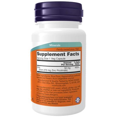 Zinc Picolinate 50mg 60 Capsules (Pack of 2)