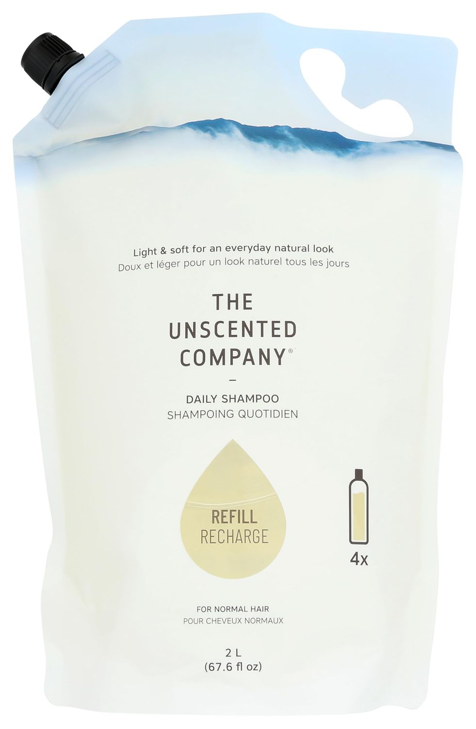 The Unscented Company Unscented Shampoo Refill Pouch, 67.6 FZ