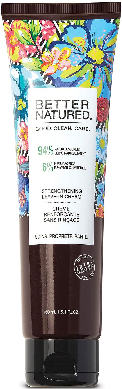 Better Natured Strengthening Leave-In Hair Cream - Stronger Smoother Hair, Repair Damage, 5.1 fl oz