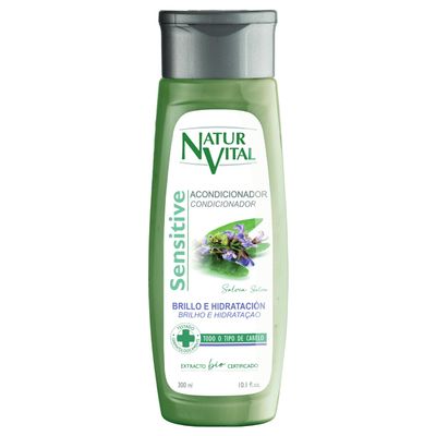 NaturVital Unisex Natural Sensitive Scalp, Hypoallergenic Hair Conditioner with Sage Extract to Add Shine Moisture, Cruelty-Free Paraben-Free