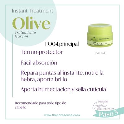 Chihtsai Olive Instant Treatment (2.7oz80ml) - Leave-in treatment that repairs and conditions hair