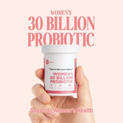 LAUF NATURE 60 Servings Women's 30 Billion CFU 5 Probiotic with 3 Prebiotics Plus Zinc, Digestive Immune Vaginal Urinary Health, Acidophilus Probiotic, 60 Enteric Coated Veggie Capsules