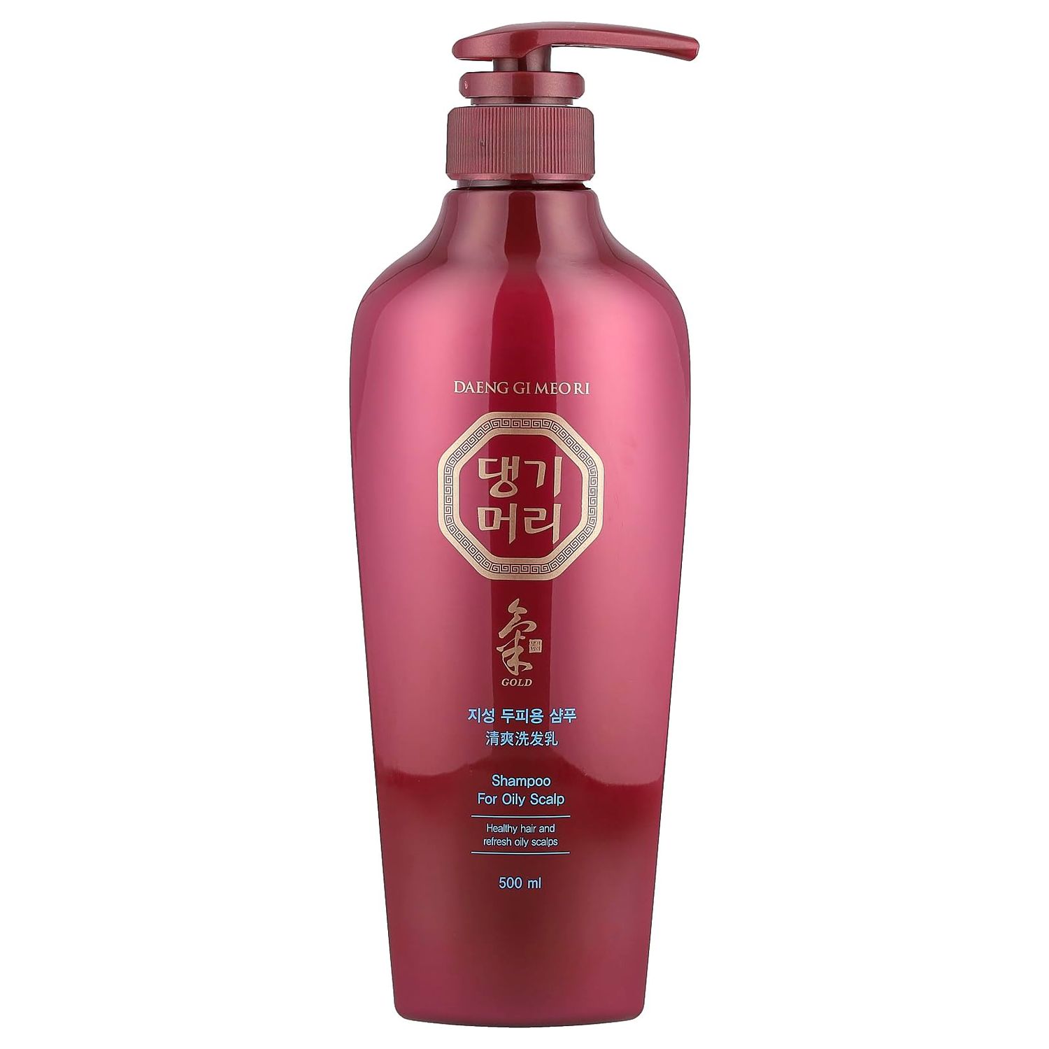 Daeng Gi Meo Ri - Shampoo for Oily Scalp, Herbal Extracts, Hair Strengthener, Sebum Control, 16.9 fl oz (500 ml)