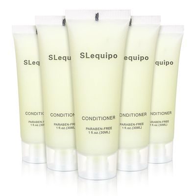 Travel Size Conditioner Bulk (1 fl oz,100 Pack), Refreshing Hotel Conditioner, Mini and Small Size Conditioner Gel, Guest Hotel Toiletries in Bulk - Mini Conditioner, Clear Container