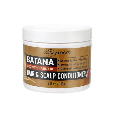 AllDay Locks Batana Hair Scalp Conditioner 100 Honduras Batana Oil Healthy, Thicker, Stronger, Shinier Hair Nourishes Damaged, Dry, Brittle Hair Prevents Split Ends Breakage 4 Oz