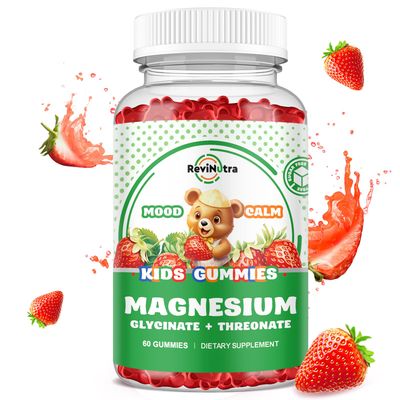 Magnesium Complex Gummies- Calm Chewable Gummies for Kids Adults- Magnesium Glycinate, Threonate Supplement-wOmega-3, Vitamin B6, D3- Support Calm Stress Relief, Bones, Mood Vegan, 60 Gummies