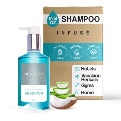 Terra Pure Infuse Shampoo, Retail Size Hotel Amenities, 10.14 oz. (Single)