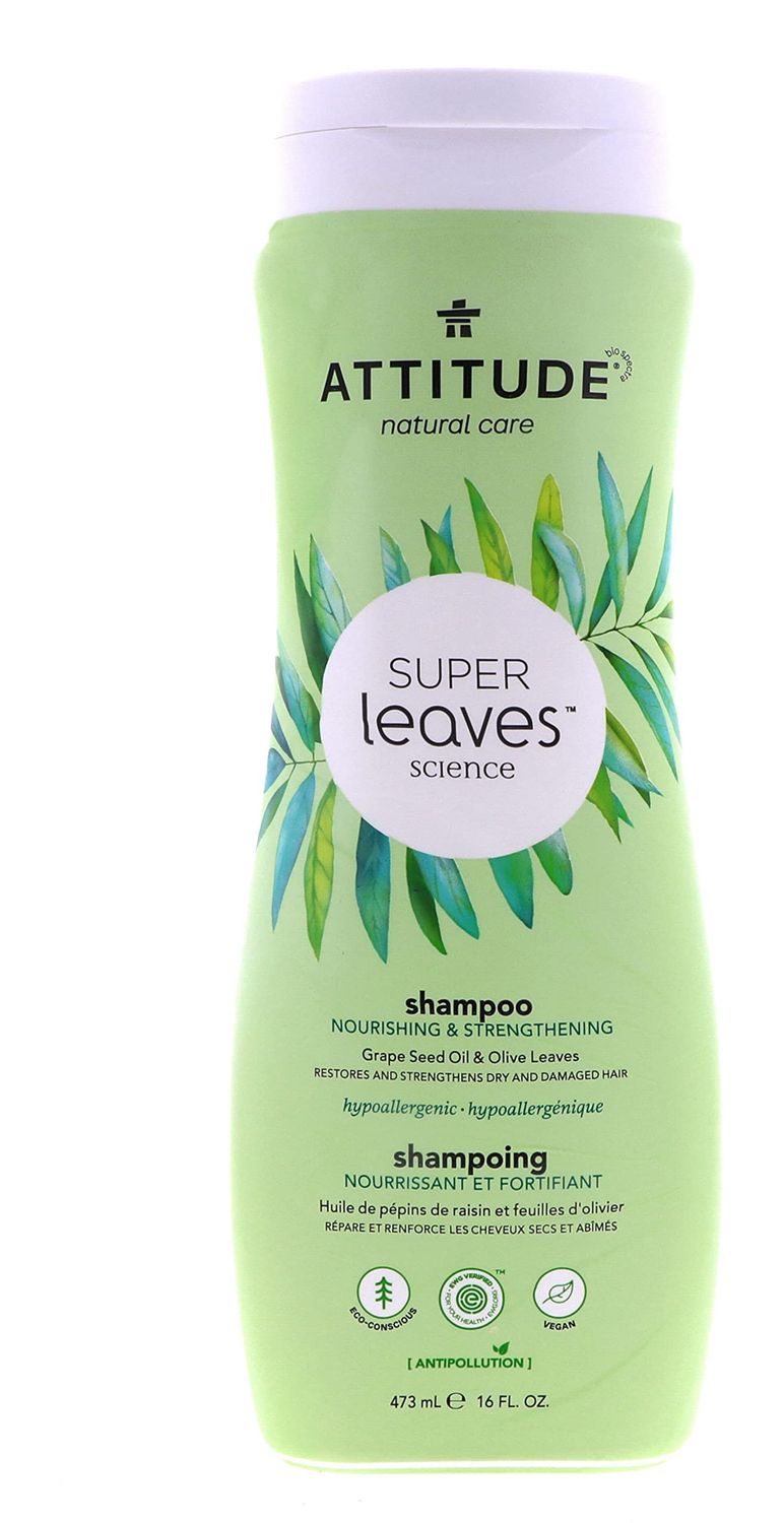 Attitude Natural Shampoo - Nourishing Strengthening, 16 Fl Oz (Pack of 2)