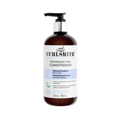 CURLSMITH Fragrance-Free Conditioner 12 oz Gently Detangles, Soften and Smooths Hair for Silky Curls