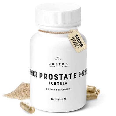 Cheers- Prostate Formula, 60 Capsules Daily Intake 2 Capsules Non-GMO Prostate Supplements for Men, Unflavored Selenium Supplements with Vitamin B6 and Zinc, for Urinary Prostate Support