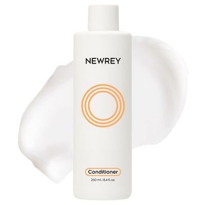 NEWREY Hydrating Conditioner for Dry, Damaged Hair - 8.4oz Moisture Repair Treatment with Hydrolyzed Keratin Coconut Oil for Smooth, Shiny, Manageable Hair