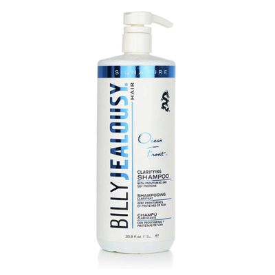Billy Jealousy Ocean Front Clarifying Shampoo for Build Up, Excess Oil, Dirt, Product Hard Water, Refreshing Oily Hair Shampoo for Men, Scalp Detox Unclogs Hair Follicles, Paraben-Free, 33.8 Fl Oz