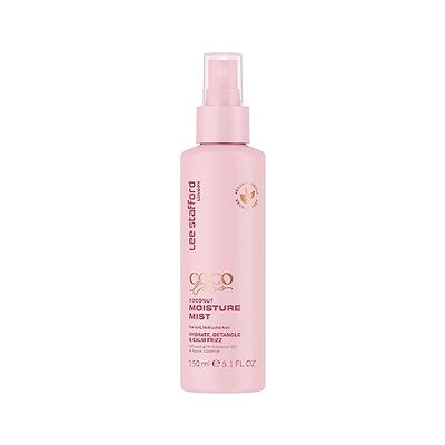 Lee Stafford Leave In Detangler Spray Coco Loco Collection - Leave-In Conditioning Treatment Mist for Maximum Moisture, Hydrated, Detangles and Calms Frizz, Coconut Scented, 5.2 Fl Oz