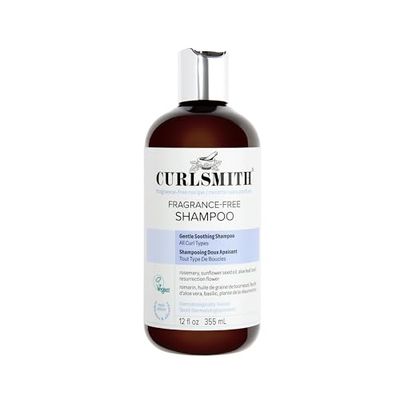 CURLSMITH Fragrance-Free Shampoo 12 oz Gently Cleanses Hair, Leaves Curls Feeling Silky and Moisturized