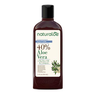 Naturaloe - Scalp Care Conditioner - 100 Vegan Formula Infused with 40 Aloe Vera Gel, Eco-Friendly, Cruelty-Free, No Parabens, No Silicones - 12 fl oz