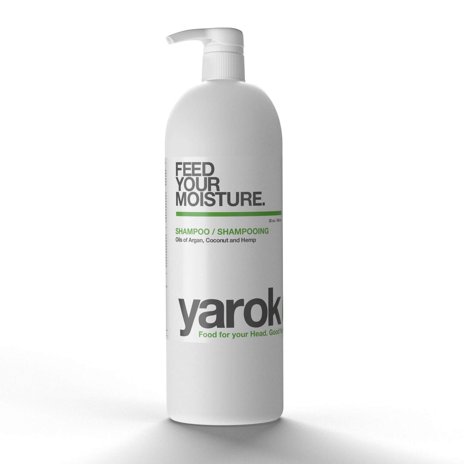 Yarok - Feed Your Moisture Shampoo - Hydrate, Detoxify Restore - Nourishing Moisturizing Cleanse - With Organic Argan Coconut Oil - 100 Vegan - Gluten, Sulfate, Paraben Cruelty Free - 32oz