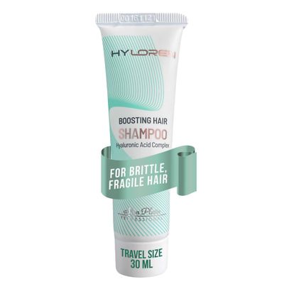 Mon Platin Professional HYLoren Boosting Shampoo, 30ml - For Thin, Sparse and Brittle Hair with Hyaluronic Acid, Volumizing and Thickening Shampoo, SLSSLES Free, for Damaged Hair