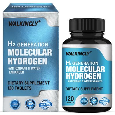 Hydrogen Water Tablets, 120 Tablets Hydrogen Tablets for Drinking Water, H2 Molecular Hydrogen with Magnesium Supplements for Brain Health
