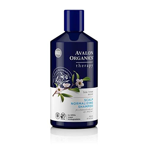 Avalon Organics Therapy Scalp Normalizing Shampoo, Tea Tree Mint, 14 Oz