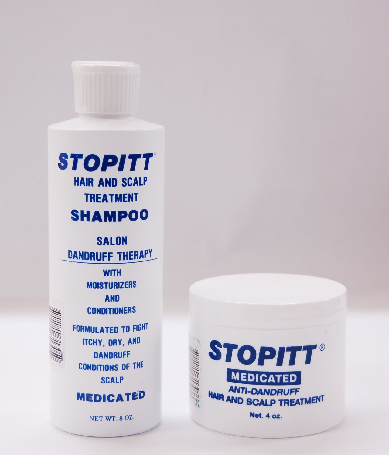Stopitt Medicated Shampoo 8oz Anti-dandruff Hair and Scalp Treatment 4 Oz