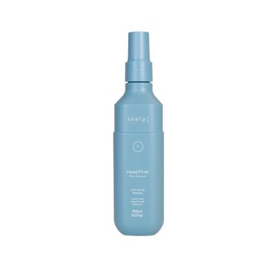skelp! Head First Pre-Cleanser - Lightweight, Deep-Cleansing Scalp Treatment with Vitamin C, Lactic Acid, Glycolic Acid, and Fruit Extracts to Remove Build-Up and Prepare Hair for Shampoo, 5.07oz