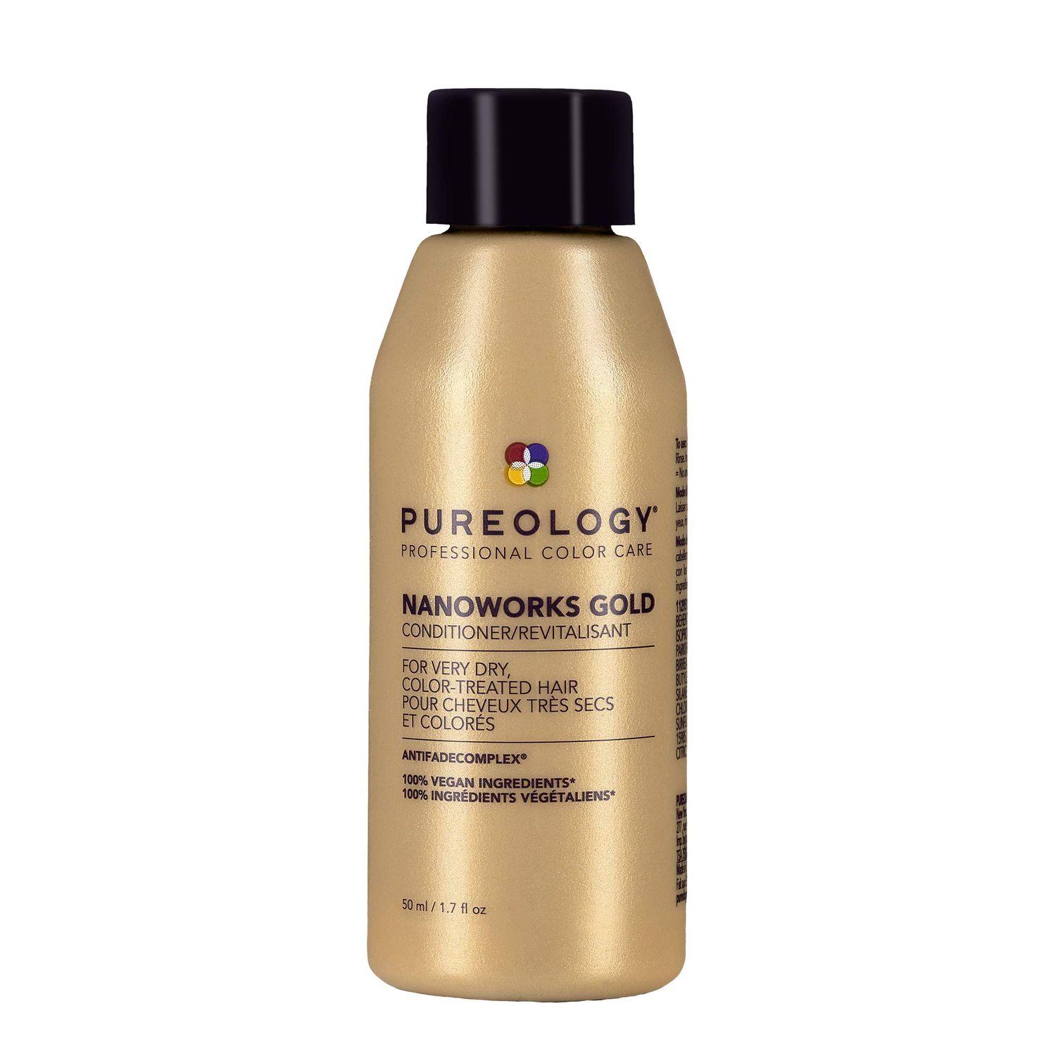 Pureology Nanoworks Gold Conditioner For Very Dry, Color-Treated Hair Restores Strengthens Hair Sulfate-Free Vegan Updated Packaging 1.7 Fl. Oz.