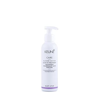 KEUNE Care Blonde Savior Leave-In Treatment, Strengthening Heat Protecting Cream for Blonde Bleached Hair, 6.8 Fl Oz