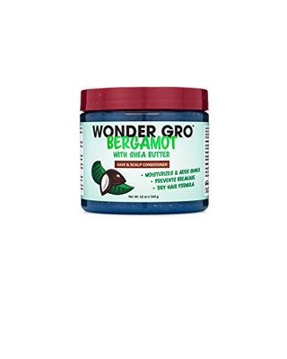 Wonder Gro Bergamot with Shea Butter Hair Grease Styling Conditioner, 12 fl oz - Moisturizes Adds Shine, Prevents Breakage - Best Dry Hair Formula