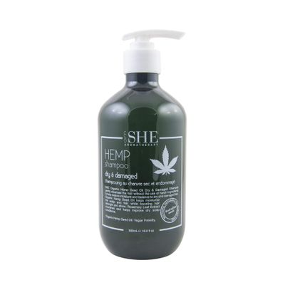 OM SHE Aromatherapy Hemp Seed Oil Dry Damaged Shampoo