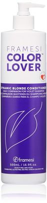 FRAMESI Dynamic Blonde Sulfate Free Purple Conditioner for Color Treated Hair, 17 Fl Oz