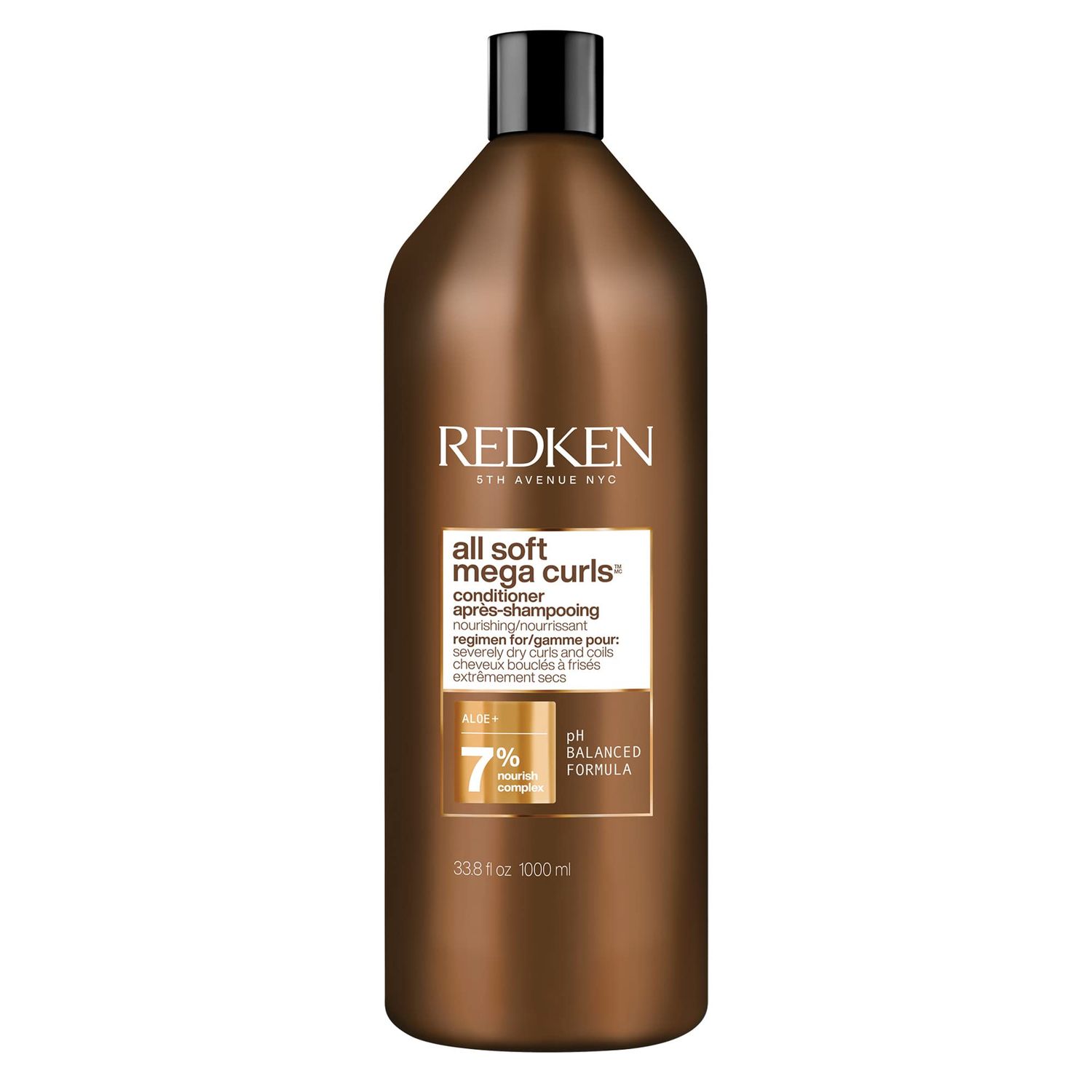 Redken All Soft Mega Curls Conditioner For Extremely Dry Hair For Curly Coily Hair Nourishes Softens Severely Dry Hair With Aloe Vera 33.8 Fl Oz