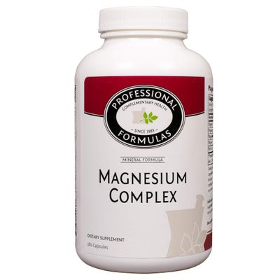 Professional Formulas Magnesium Complex - Magnesium as Glycinate, Citrate, Malate, Krebs Cycle - to Support Healthy neuromuscular Cardiac Function - Vegetarian, GF, Hypoallergenic -180ct