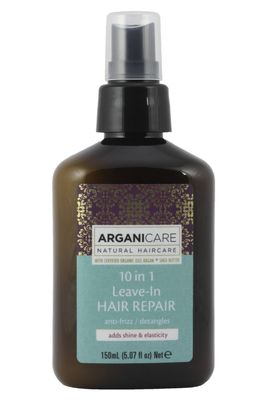 Arganicare 10 in 1 Leave-In Hair Repair Anti-Frizz, with Organic Moroccan Argan Oil Detangles and adds shine and elasticity